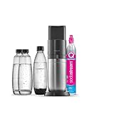 SodaStream Wassersprudler DUO Vorteilspack mit 1x Quick-Connect CO2-Zylinder, 2x 1L Glasflasche und...