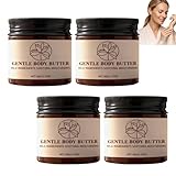 Sanfte Body Butter für Trockene Haut, Tiefenwirksame Feuchtigkeitspflege Körpercreme mit Mildem...