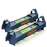 Presch Schnurwasserwaage 2 Stk. - Extrem fester Halt dank Sicherungshaken - Leichtes Design für...