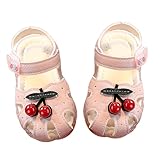 HEMOTON Sandalen mit Weichem Atmungsaktivem Boden Kirschenmuster Strapazierfähig und Bequem...