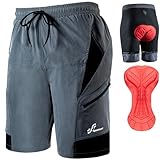 Sportneer MTB Shorts für Herren, MTB, gepolstert, Radler-Shorts für Herren, 3D-gefüttert,...