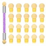 simarro Nail Art Runde Schwämme Schwammpinsel, Nail Art Rendering-Werkzeuge Doppelter Kopf Sponge...