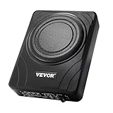 VEVOR Untersitz Auto Subwoofer 300 W schlanker Auto Subwoofer mit Stromversorgung, Subsystem mit...