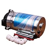 YQVEOT Wasserfilter umkehrosmose, 400gpd Membranpumpe 36VDC RO Booster Hochdruckpumpe...