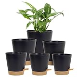 Homeuouz 6 Packs Blumentopf Selbstbewässernd, 20.3/17.8/16.5/15.2/14/12.7cm Pflanzentopf mit...