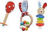 Eichhorn 100017045 - Baby Starter/Geschenke Set mit Maraca, Greifling mit Sound und Greifling mit...