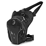 VINCTV Motorradtasche Motorrad Drop Beintasche Motorrad Hüfttasche Sport Tragbare Schwarze...