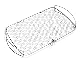 Weber Fisch & Gemüsehalter/Korb - Groß (46 x 28cm), aus Edelstahl, Ideal zum BBQ/Grillen von...