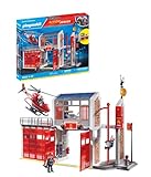 PLAYMOBIL City Action 9462 Große Feuerwache mit Soundeffekten, Ab 5 Jahren