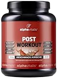 POST WORKOUT Shake - 1500g Kirsche - mit Maltodextrin - Whey Protein - EAA (essentielle...