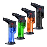 4 Stück Flambierbrenner, Küchenbrenner Crème Brulée Brenner, Bunsenbrenner mit...