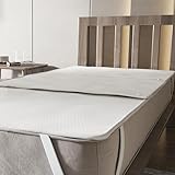 The White Stone Wasserdichter Matratzenschoner 140 x 190 cm mit Abnehmbarer und waschbarer...