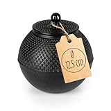 Lumaland GUSSEISERNE AUFBEWAHRUNGSDOSE FÜR TEE | Bewahrt das Aroma und sorgt für pures &...