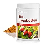 Sanct Bernhard Bio-Hagebutten-Pulver | Aus ganzen Hagebutten | Glutenfrei & vegan | Für Smoothies,...