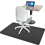 Placoot Unterlage Schreibtischstuhl 140X90cm Bodenschutzmatte Bürostuhl Teppich Unterlage-Kratzfest...