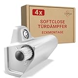 LouMaxx Softclose Türdämpfer Schrank 4er Set - Türdämpfer Küche zum Softclose Nachrüsten -...