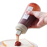 Gewürzflaschen | 350 ml Salatdressingspender | Quetschflasche für Gewürze mit Deckel und...