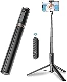 TONEOF 152CM Selfie Stick Stativ, Ausziehbar All-in-1 Handy Stativ aus Aluminium mit Kabelloser...