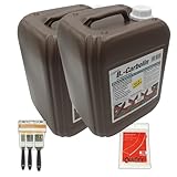 URBAN UNIQUE Original 2x B.Carbolin 10 Liter umweltfreundlicher Holzanstrich inkl. kostenlosem 3er...