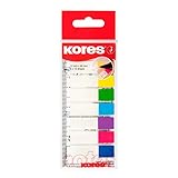 Kores 45121 - Transparente Register-Indexstreifen auf Lineal, Selbstklebende Seitenmarkierer und...