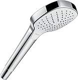 hansgrohe Croma Select E - Duschkopf, Handbrause mit 3 Strahlarten, Duschbrause (110 x 110 mm),...