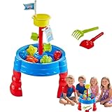 Wasser- Und Sandtisch - Sinnes Spieltisch,Lernspielzeug Aktivitätsspielzeug Draußen Für Kinder...