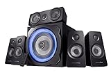 Trust Gaming 21738 GXT 658 Tytan 5.1 Surround PC Lautsprecher mit Subwoofer, Speakers mit LED...