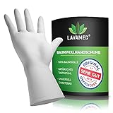 Dermatest: Sehr Gut - Lavamed® Baumwollhandschuhe - extra weiche Baumwoll-Handschuhe aus 100%...