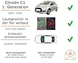 Lautsprecher Boxen Einbaupaket für Audison APX 4 kompatibel mit Citroen C1 + werkseitigen...