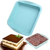 LANYOTA Silikon Backform Brownie Kuchenform, 26x25x5cm Brownieform Eckig,Antihaft Backformen,...