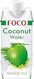 FOCO Kokoswasser, pur, erfrischender Durstlöscher, Sportgetränk, kalorienarm, von Natur aus vegan,...