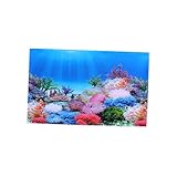 FUTUREORYY Aquarium Hintergrundfolie Sea World Motiv Selbstklebend Dekorative Rückwandfolie für...