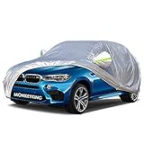 MonkeyKing Autoabdeckung Vollgarage Autoplane Wasserdicht Autogarage gegen UV-Strahlung, Sonne,...