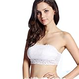 MIOIM Neu Damen Sexy Bh Bandeau Top Bustier Mit Spitze Trgerlos PushUp Bra Party