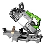 Tragbare Bandsäge, Bandsägenmaschine mit abnehmbarem Sockel und Doppelschalter-Design,...