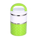 Thermo Lunchbox Bento Edelstahl Isolierung,1/2/3 Layer Tragbare Isoliert Thermal Bento Box...