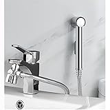 MILIWAN Bidet Handbrause für Bidet Armaturen WC Handbrause Bad Bidet mit Schlauch und Adapter,...