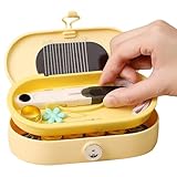 Basis-Nähset, mit Organizer-Box, 21 Teile, tragbares Zubehör, Knopfnähset, für Reisen, Männer,...