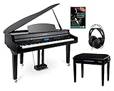 Classic Cantabile GP-A 810 Digitalflügel Set (88 Tasten mit Hammermechanik, 3-fach Sensorik, 1200...