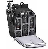 Cwatcun Kamerarucksack Wasserbeständig Fotorucksack Professioneller Kameratasche für spiegellose...