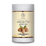 Shea Butter 1000g - 1 kg - Kaltgepresst & Unraffiniert - Afrika - Ghana- 100% Rein & Natürlich...