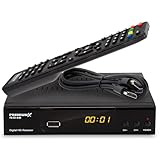 PremiumX Satelliten-Receiver HD 521 B FTA Digital SAT TV-Receiver DVB-S2 FullHD HDMI SCART 2X USB...