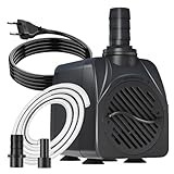 Knifel Springbrunnenpumpe 10W 600L/H Schutz vor überhitzung Funktion Ultra Leise Teichpumpe...