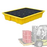 Auslaufsichere Auffangschale, modulare Spill Containment Palette mit Ablauf, für Lager, Labor,...