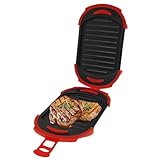 Mikrowellen Toastie Sandwich Maker,2 in1 Metall-Frühstücks-Sandwich-Maker Grill mit Verstellbarem...