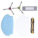 ZCZDHNA Hauptseitenbürstenfilter Waschbarer Lappen Einweg-Lappenset Passend für Kehrmaschine 950...