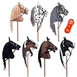 RL24 HKM - Hobby Horse Bobby inkl MagicBrush | Steckenpferd mit Trense | Spielpferd aus Plüsch mit...