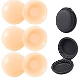 Quesuc 3 Paar Silikon Nipple Covers, Nippelpads Für Damen, Wiederverwendbar Brustwarzen Aufkleber...