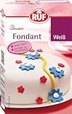 RUF Fondant weiß, zum Formen von Figuren, Blumen und Buchstaben geeignet, Modellierfondant,...