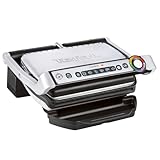Tefal OptiGrill Kontaktgrill, 6 automatische Programme, Garstufenanzeige, passt Temperatur und...